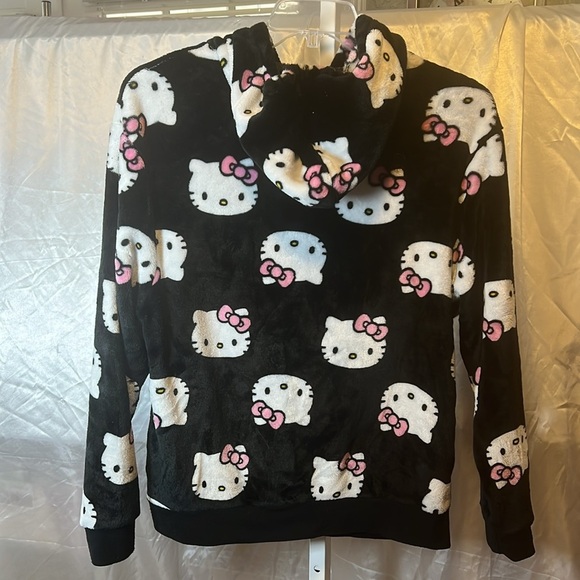 Hello Kitty Black and Pink Puffer Jacket - Picture 3 of 3